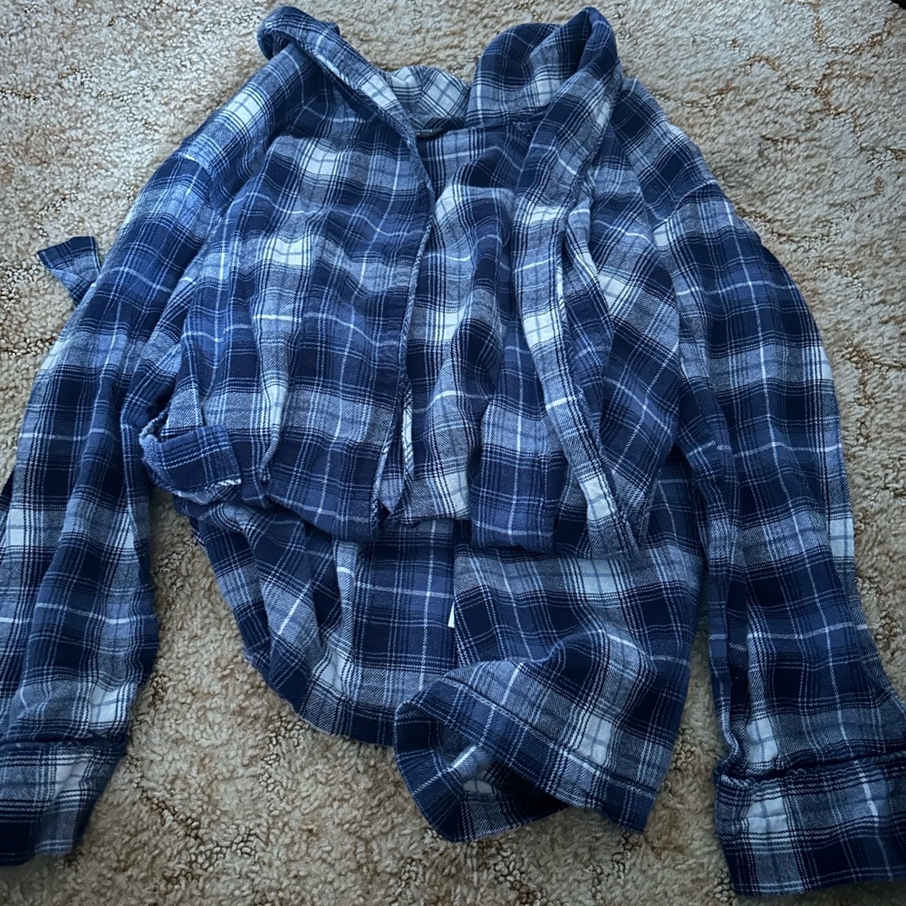 Blue Plaid Robe